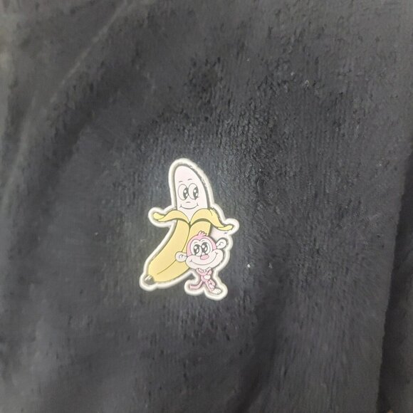 Bananas Monkey Track Suit Jacket Size Large Black NEW NIB Zip Up Soft Thick Warm - Picture 2 of 9